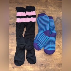 Striped Wool Socks and Tall Socks